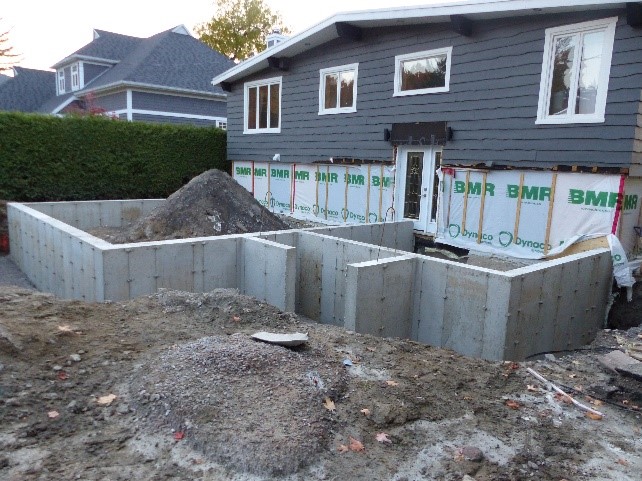 drainage fondation maison après soulèvement de maison